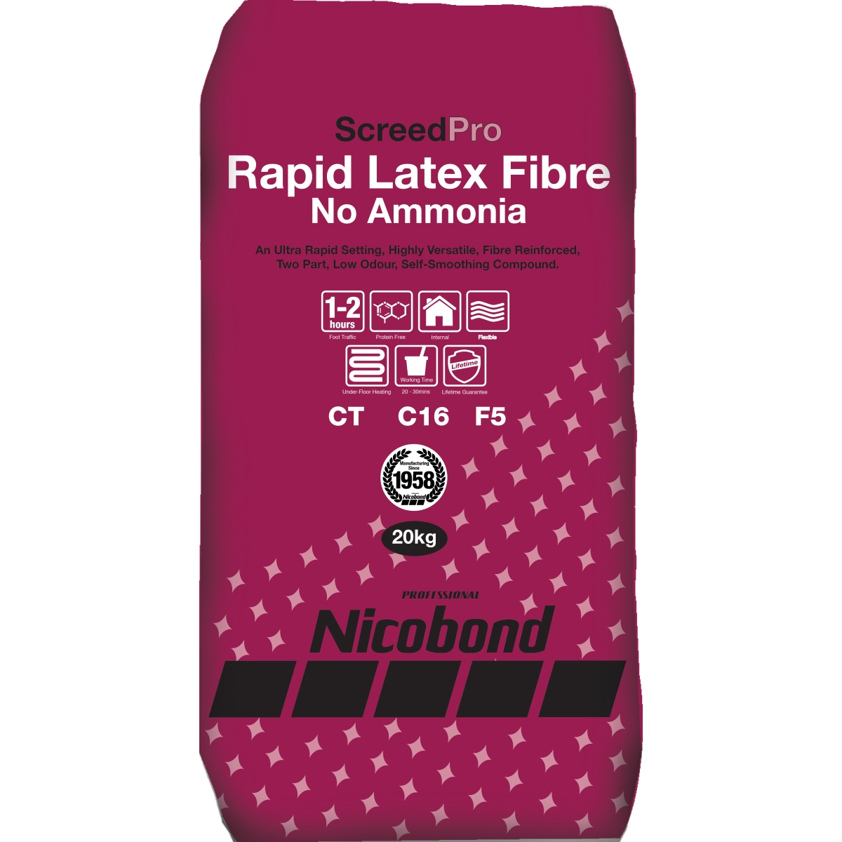 Nicobond ScreedPro Rapid Latex Fibre No Ammonia